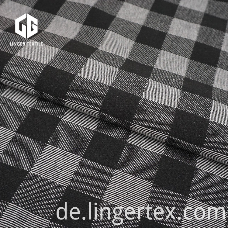 Überprüfen Sie Design Classic Jacquard Interlock Cotton Fabric für Mode